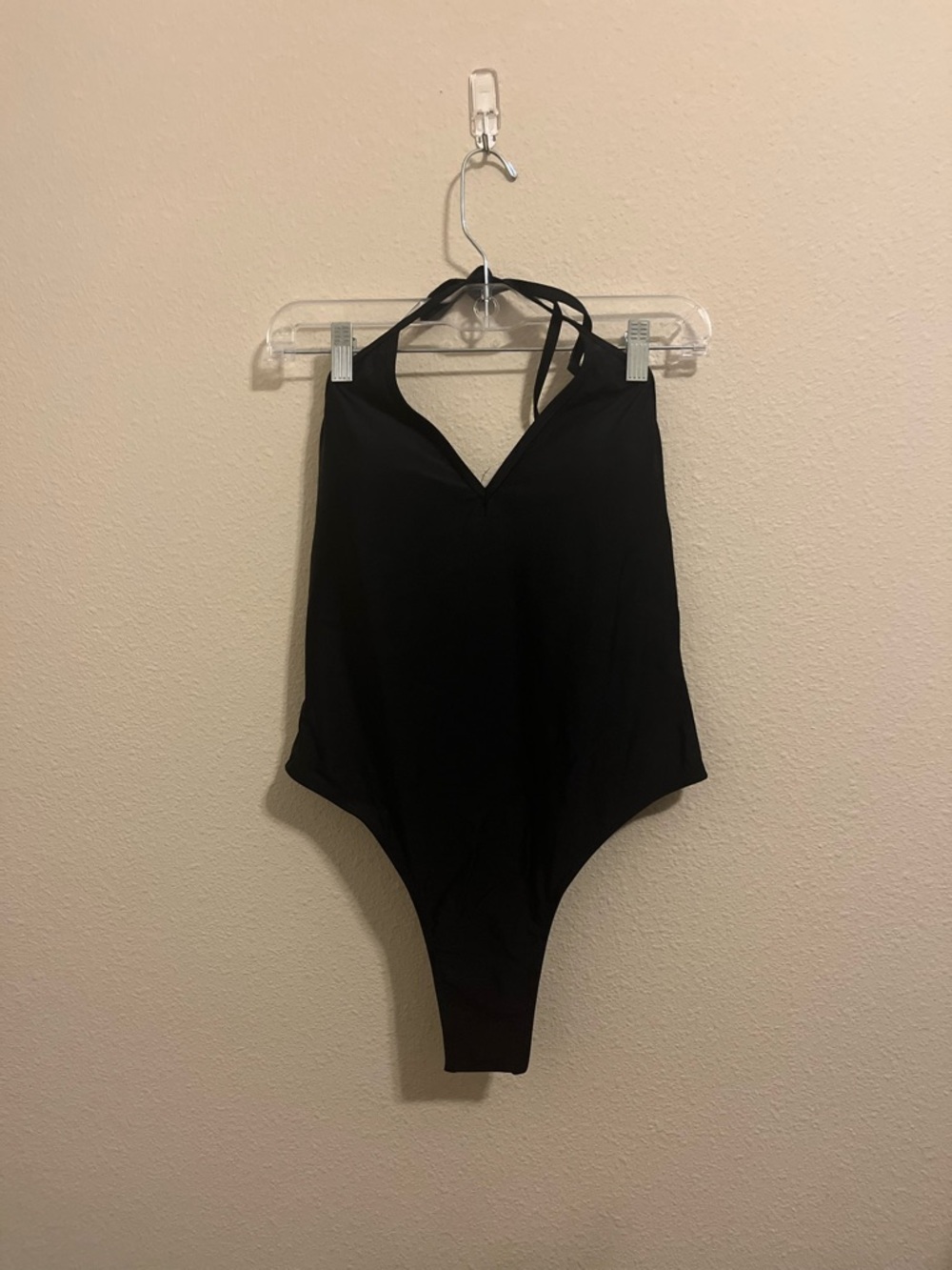 Classic womens One-Piece Swimsuit - Halter Style with a ruched bottom back
